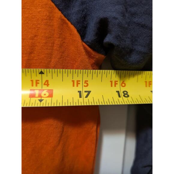 Chicago Bears NFL Team Apparel Long Sleeve Shirt Blue Orange Women's Size S New! - Picture 7 of 8